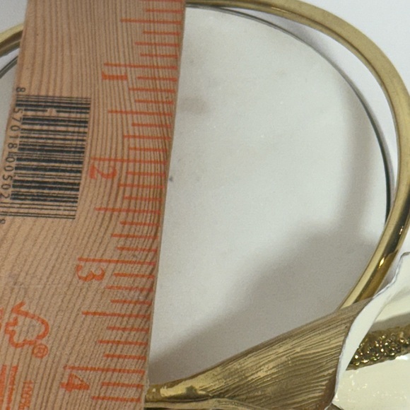 MICHAEL ARAM Calla Lily Marble Coaster White Gold - Picture 8 of 8